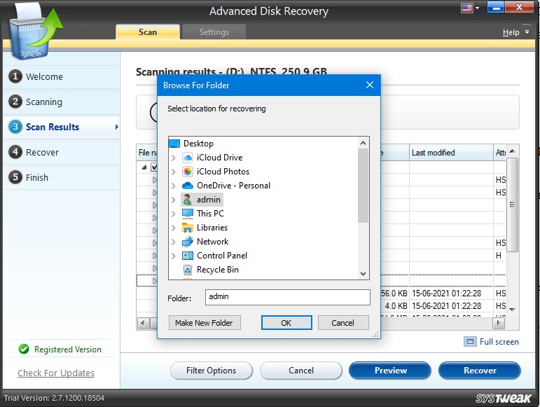 adr file save