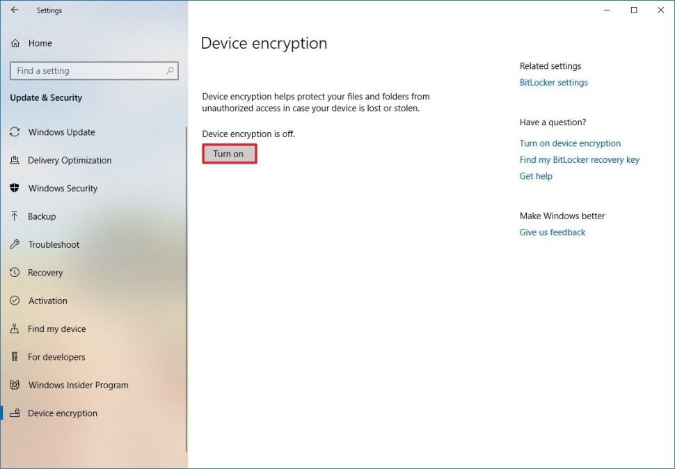 device encryption