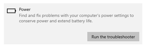 run troubleshooter