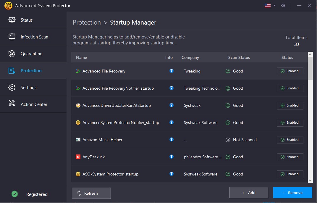 Startup Manager