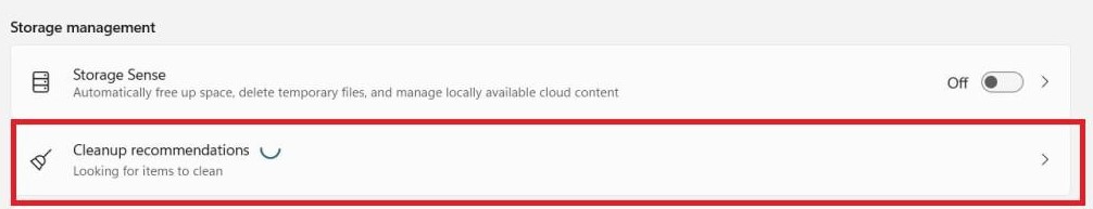 storage management