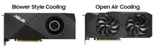 blower style cooling and open air cooling