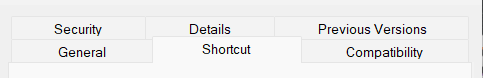 Compatibility tab