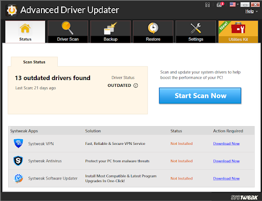 Download Advanced Driver Updater to update Epson L3210 Drivers