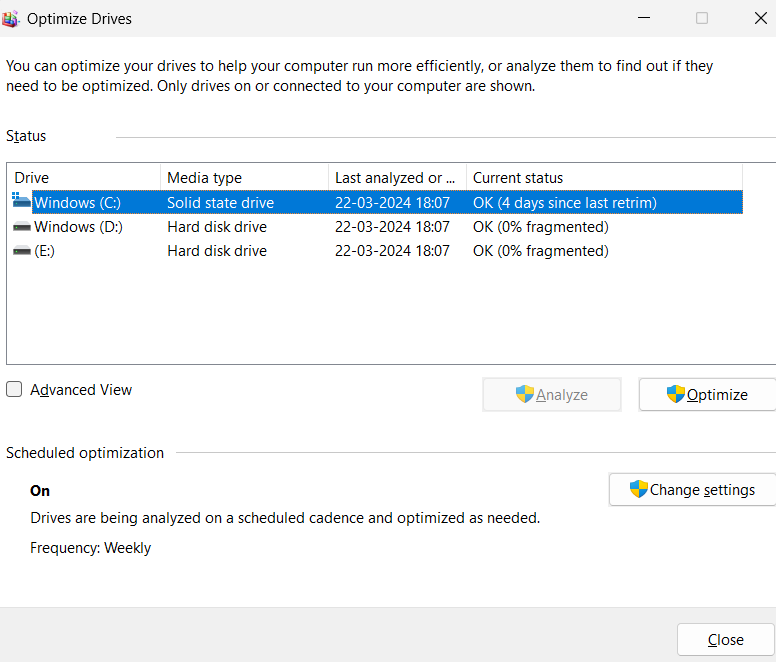 Optimization drives