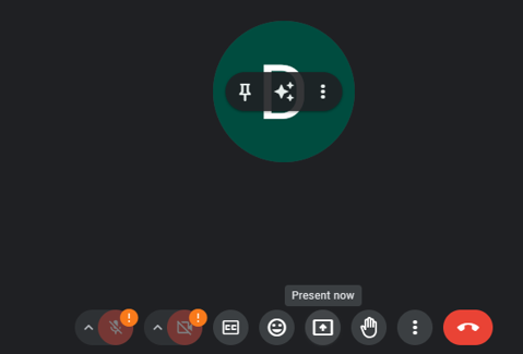 present now option