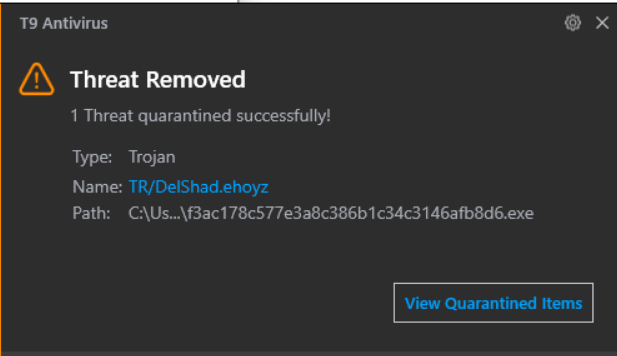 threat removed